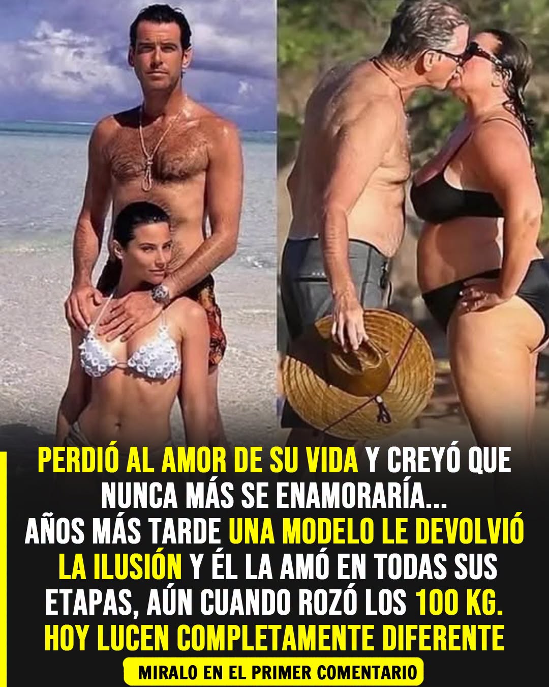 “Ante mis ojos es hermosa” Pierce Brosnan responde a las criticas relacionadas al físico de su esposa.
