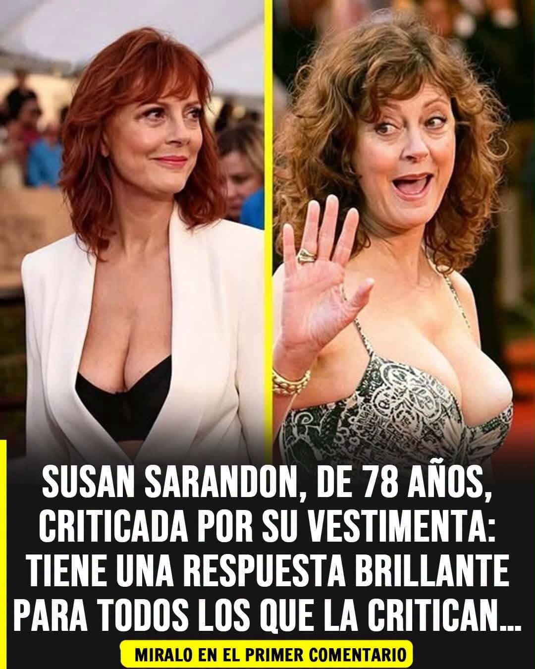 A sus 78 años, Susan Sarandon causa furor en redes por su look y deja una lección inolvidable