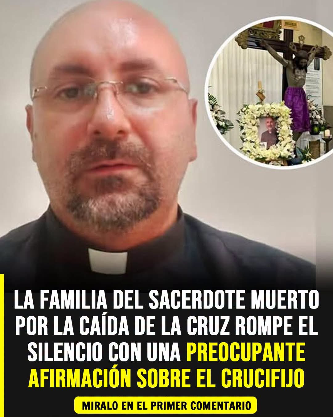 La familia del sacerdote fallecido en Ecuador pide investigar la caída del crucifijo
